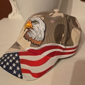 Patriotic Eagle Camouflage Cap